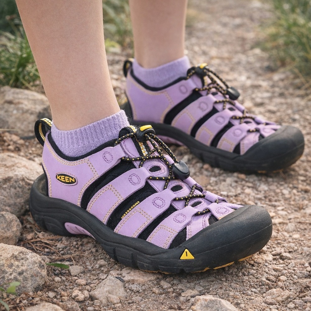 KEEN Newport H2 Youth Hiking Sandals Girls 6 Water Shoes Outdoor Activewear - Picture 2 of 13